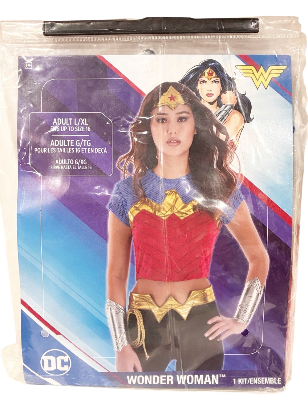 DC Comics Wonder Woman Costume Accessory Kit Size Large/XL NEW